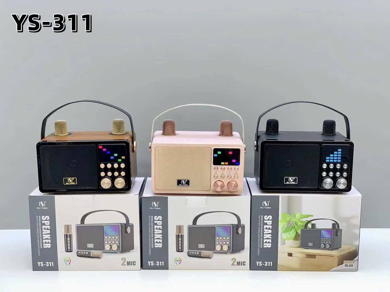 Loa kèm 2 Mic YS-311 – ảnh 2