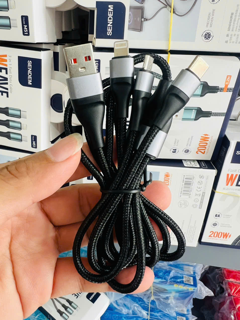 Dây sạc 3 đầu SENDEN: M51 – ảnh 3