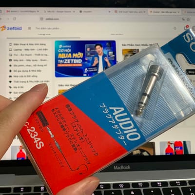 Jack chuyển đổi tai nghe 6.3mm - 3.5mm Sony